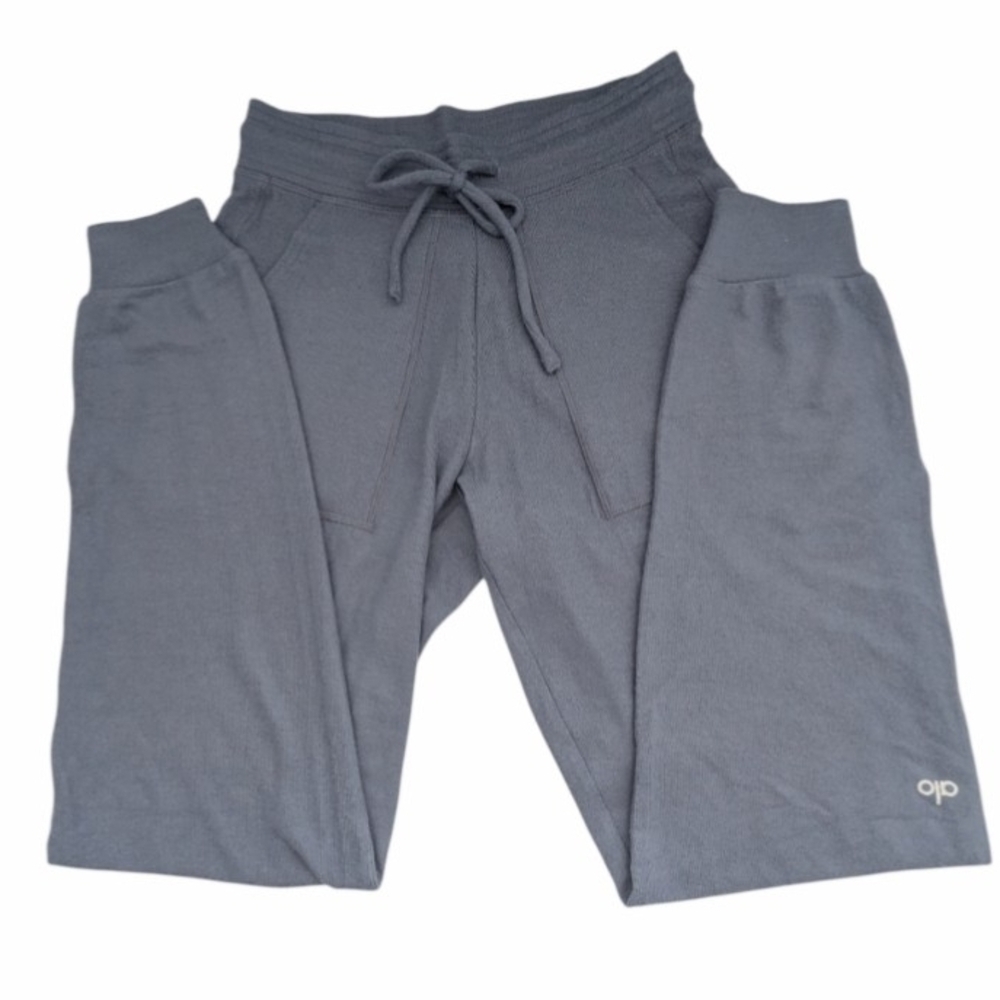 NWOT Alo Yoga Women's (Size XS) Soho Sweatpants/Trackpants In Bluestone